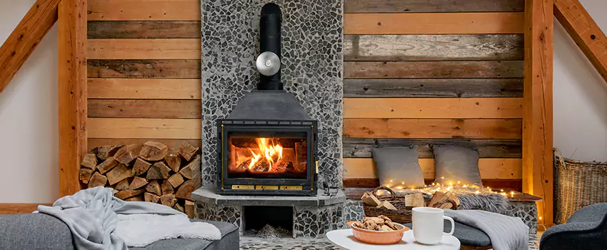 Thelin Hearth Products Direct Vent Gas Stove Fireplace Inspection in Ojus, Florida